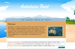 prévisualisation du site Australasian Hostel
